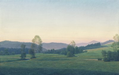 Bavarian Landscape, 1933 by Georg Schrimpf